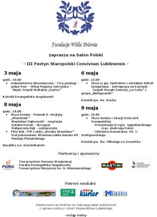 III Festyn Staropolski Convivium Lublinensis